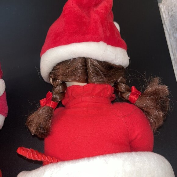 1994 Precious Moments 2 Christmas Stocking Dolls Nicole Nicholas Girl Boy *READ* - Picture 9 of 13
